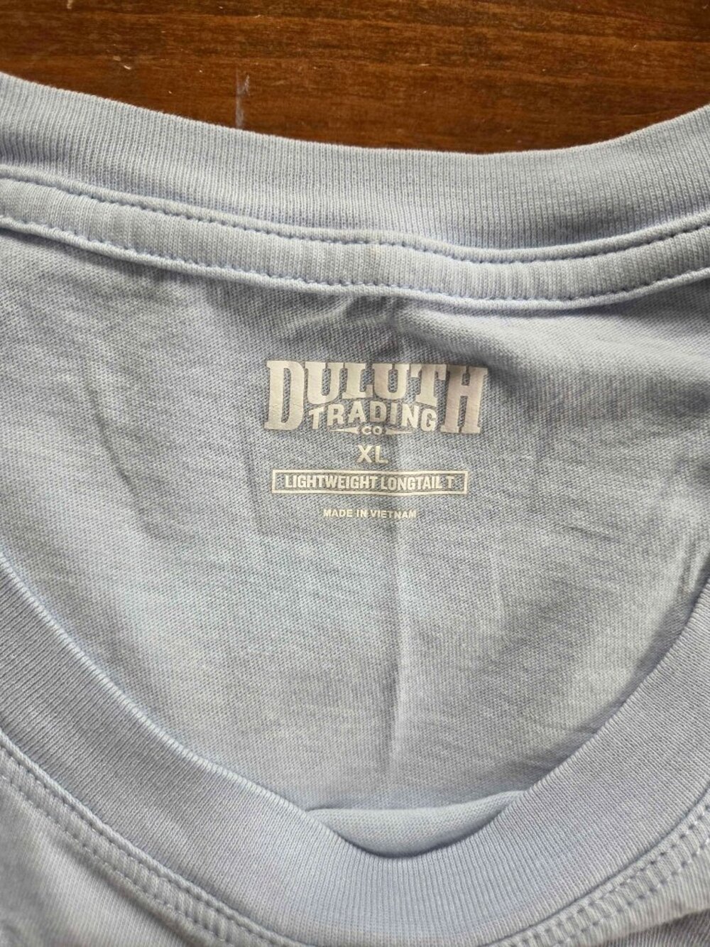 Duluth Trading Silly Goose Baby Blue Lightweight Longtail T-Shirt XL Extra Large - Picture 4 of 9